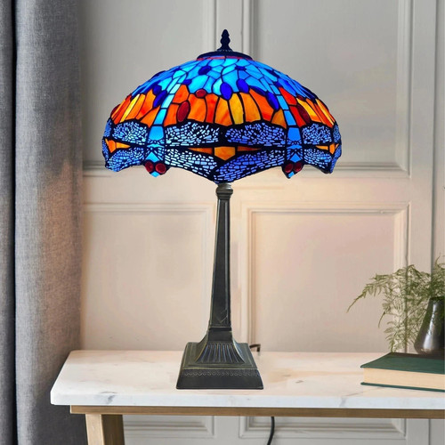 Tiffany style table lamp - style, 16"