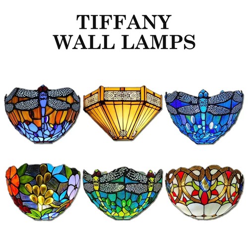 Tiffany wall lamps - tiffany, antique