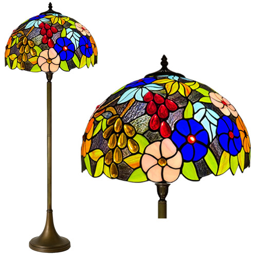 Tiffany style floor - lamp, 16