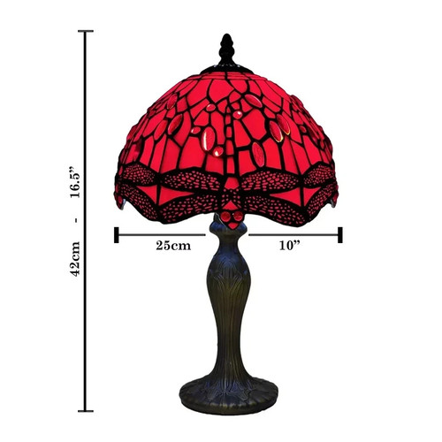 Tiffany style red table - tiffany,