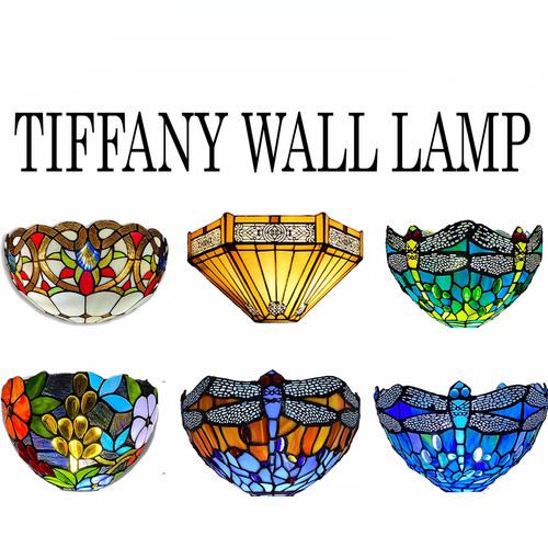 Antique tiffany style wall - antique,