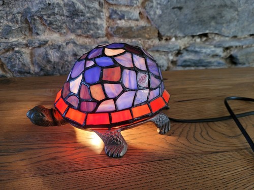 Tortoise blue red - tortoise, stained