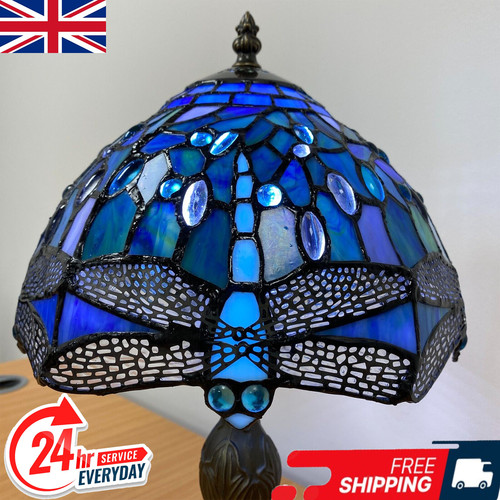 Tiffany style blue table - 10",