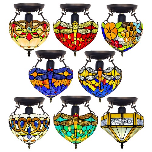 Tiffany ceiling lamp - style, 10