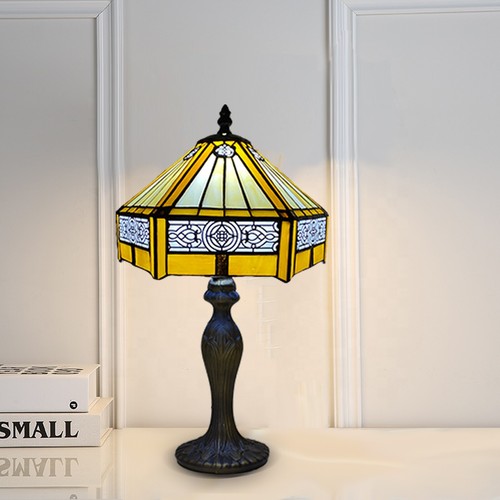 Tiffany yellow hexagon table - yellow,