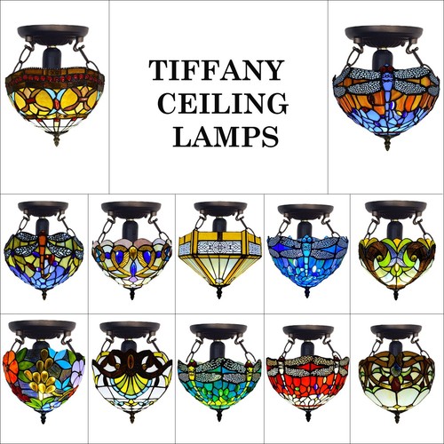 Tiffany ceiling light - tiffany, 10