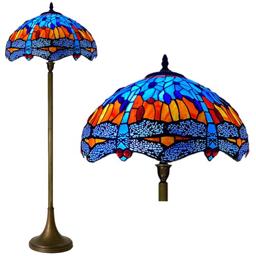 Tiffany style floor - tiffany, lamp