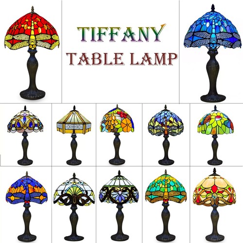 Tiffany style table lamp - table,