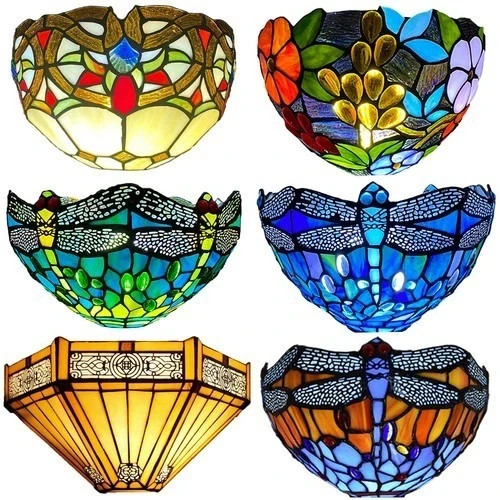 Tiffany style wall light - tiffany, 12