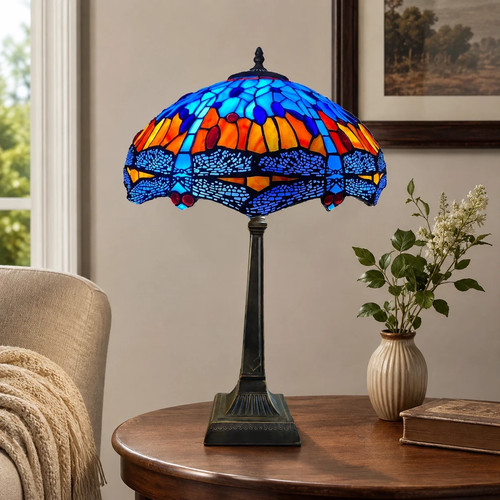 Inch tiffany table - 16-inch, lamp